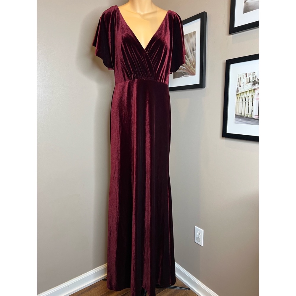 BHLDN Jenny Yoo Ellis Velvet Open Back Dress - Picture 8 of 13